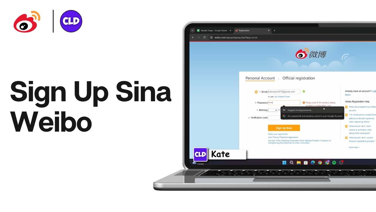 Sign Up Sina Weibo (2024) | How To Create Weibo Account | Weibo Sign Up