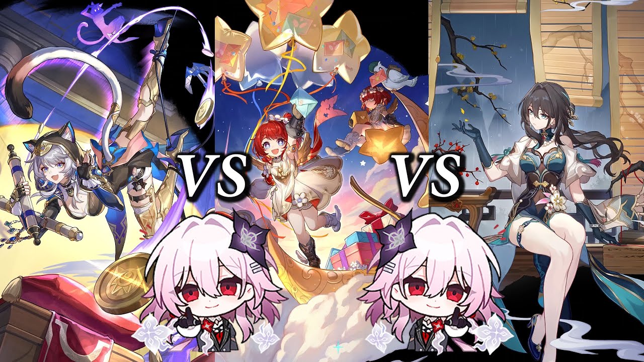 Cipher/Tribbie/Ruan Mei comparison for E0S0 Evernight DPS vs Gepard MoC 12| Honkai: Star Rail