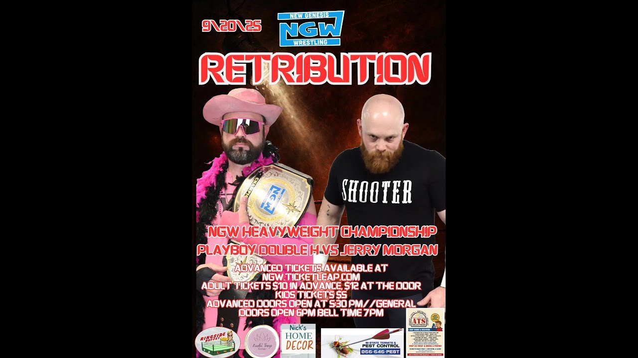 Jerry Morgan vs Playboy Double H NGW Championship   MATCH OF TH YEAR