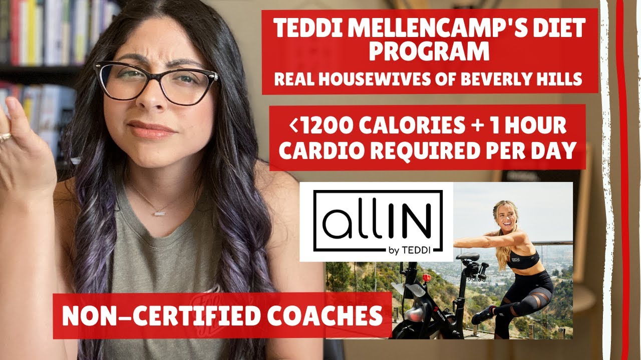 Teddi Mellencamp's Diet Program | DANGEROUS?! | Real Housewives | Dietitian's Thoughts
