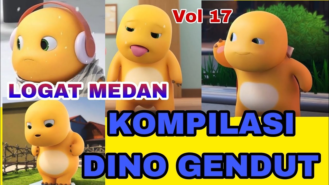 Takut di Suntik | Dino Kuning Lucu Logat Medan || VOL 17 #gentong #dinokuning #nailong #animasianak