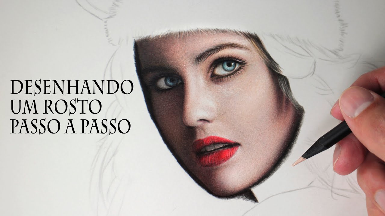 Colorindo um rosto realista - Passo a passo