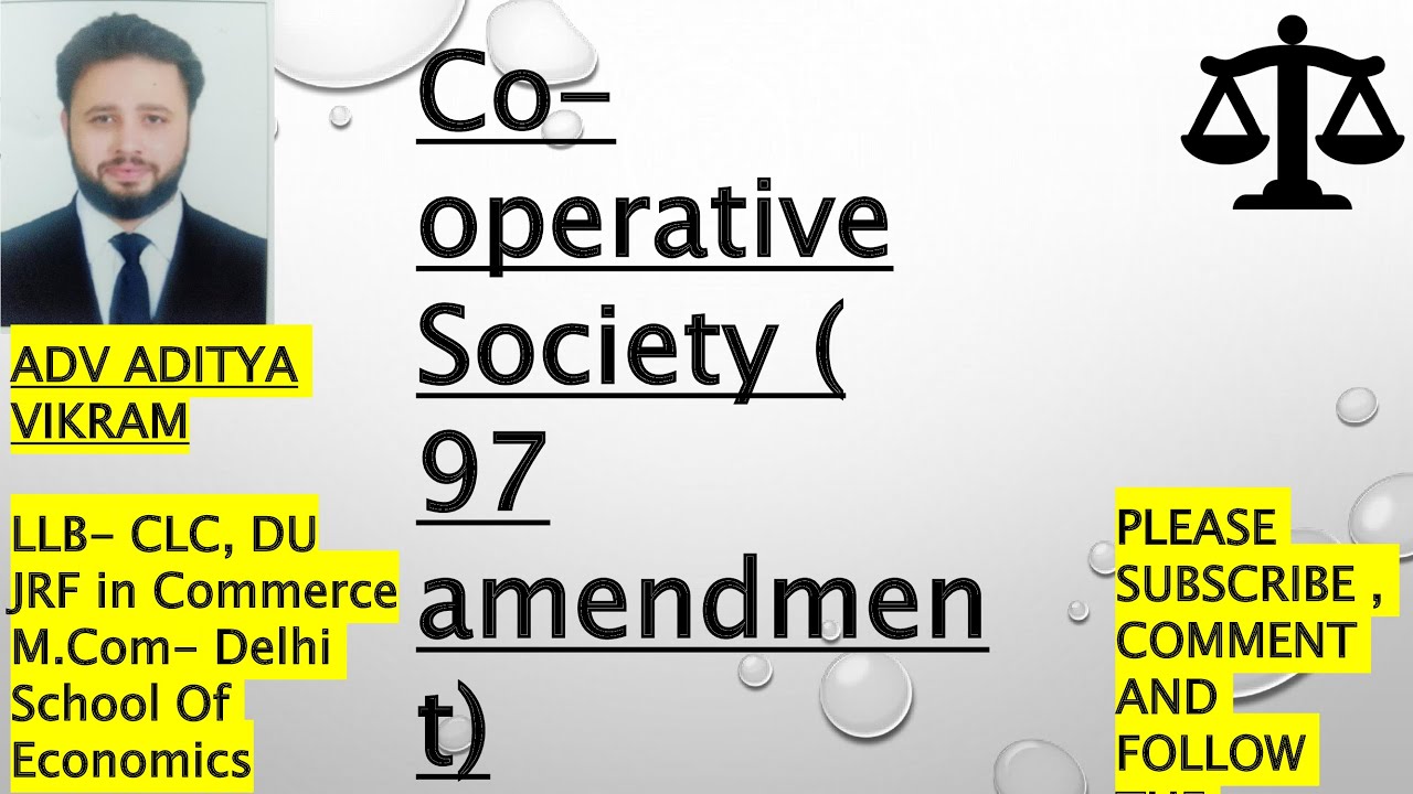Co-operative Society (97th Amendment)