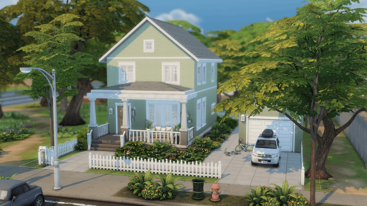 Cute Family Suburban Home | The Sims 4 Speed Build
