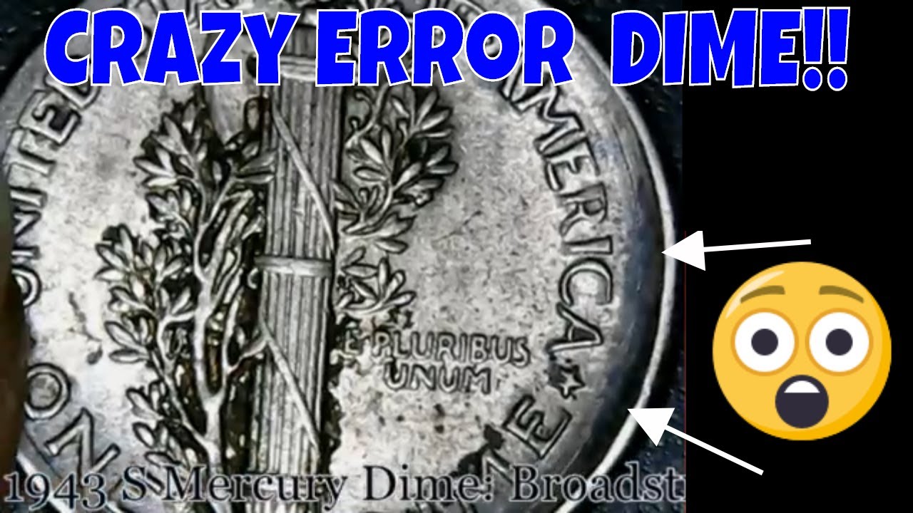 1943 S Mercury Dime Broadstrike Error! 90% Silver, Favorite Error Coin in My Collection.