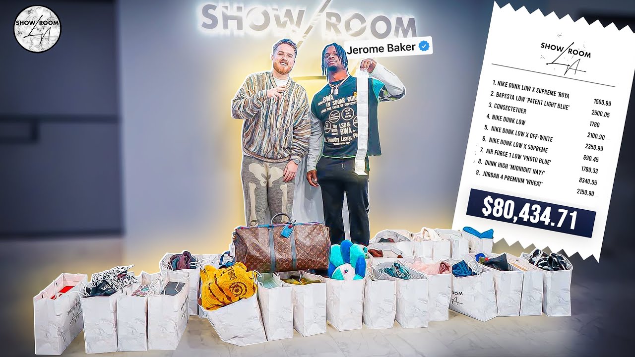 Miami Dolphin Jerome Baker Spends $80,000 at Showroom LA