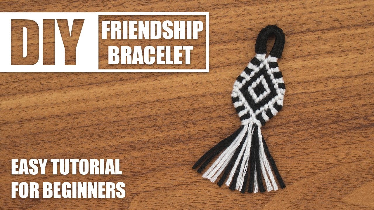 Diamond Alternating Indiancircle Friendship Bracelet Knotted Keychain | Easy Tutorial for Beginner