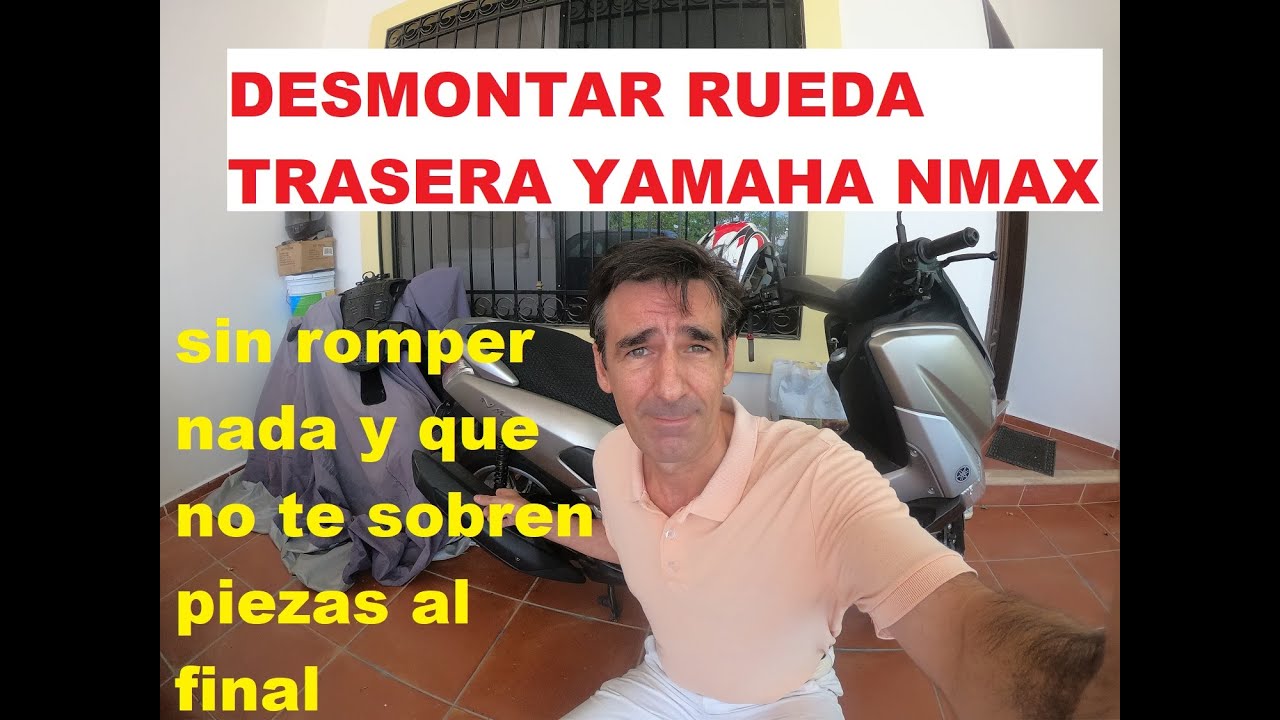 Desmontar rueda trasera Yamaha nmax 155 con un mínimo de herramientas