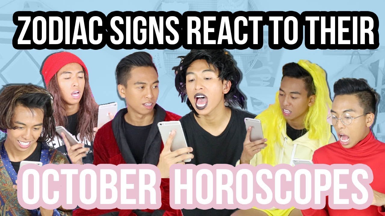 The Zodiac Signs React to their October Horoscopes | Astrology