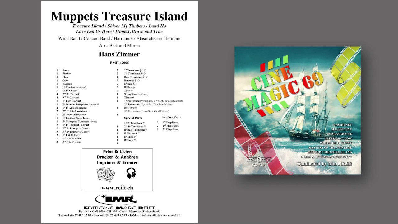 Editions Marc Reift – Hans Zimmer: Muppets Treasure Island - for Concert Band