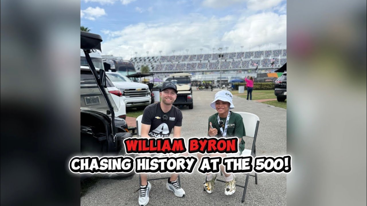 William Byron chasing History at the 500! 
