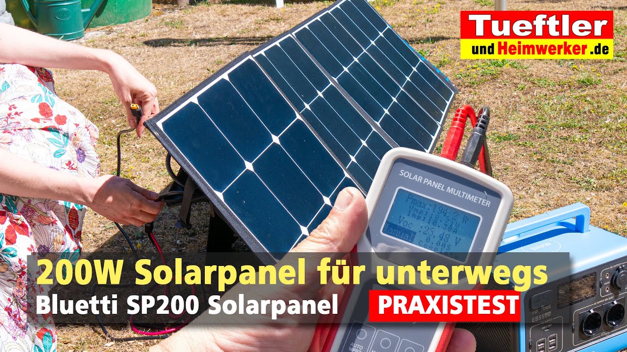 Mobiles 200W Solarpanel im Test - Bluetti SP200 / PV200