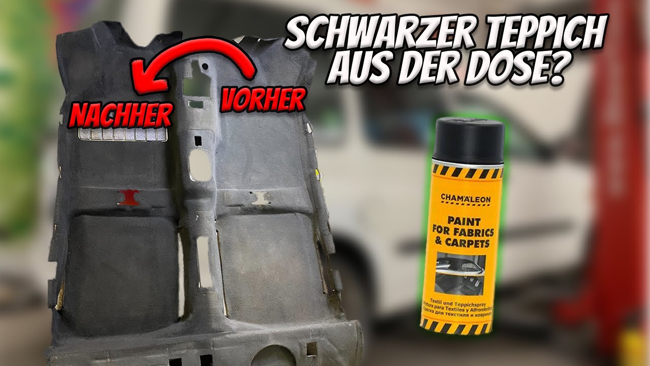 SCHWARZER TEPPICH FÜR UNTER 20€!? Teppich mit Sprühdose färben! + Drifter Fortschritte