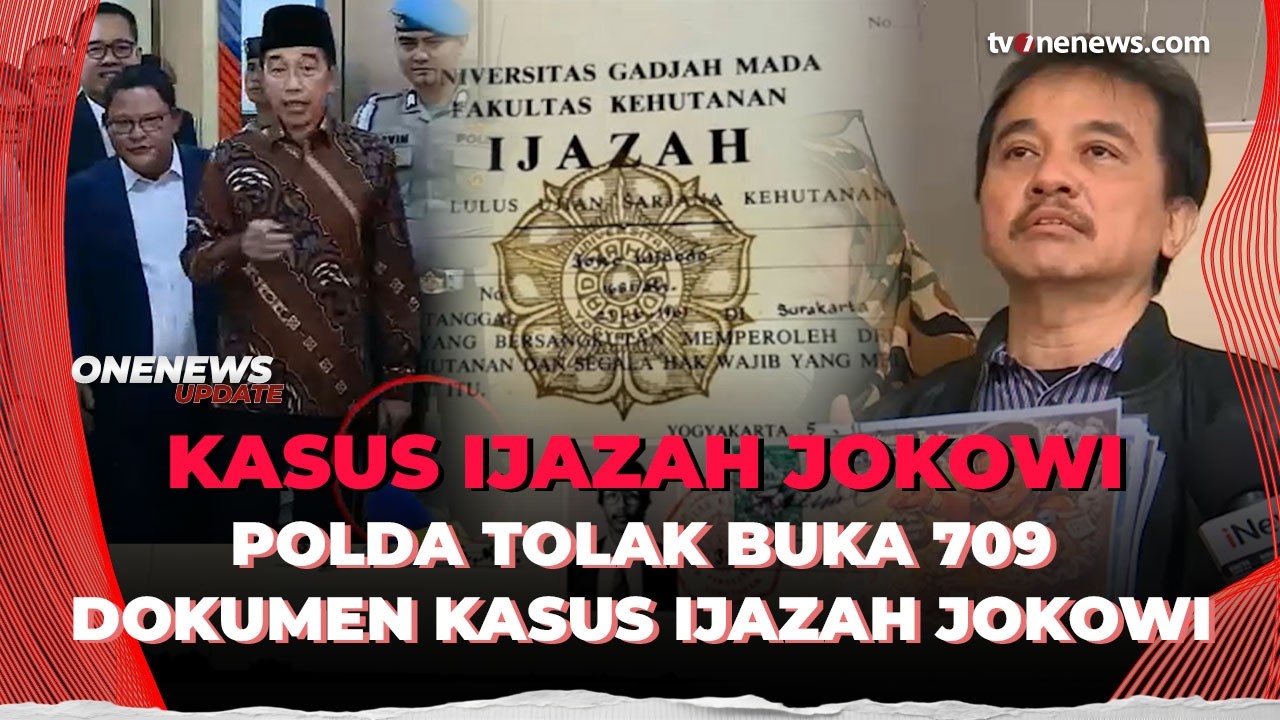 Polda Metro Soal Permintaan 709 Dokumen Roy Suryo Cs: Dibuka di Persidangan | OneNews Update
