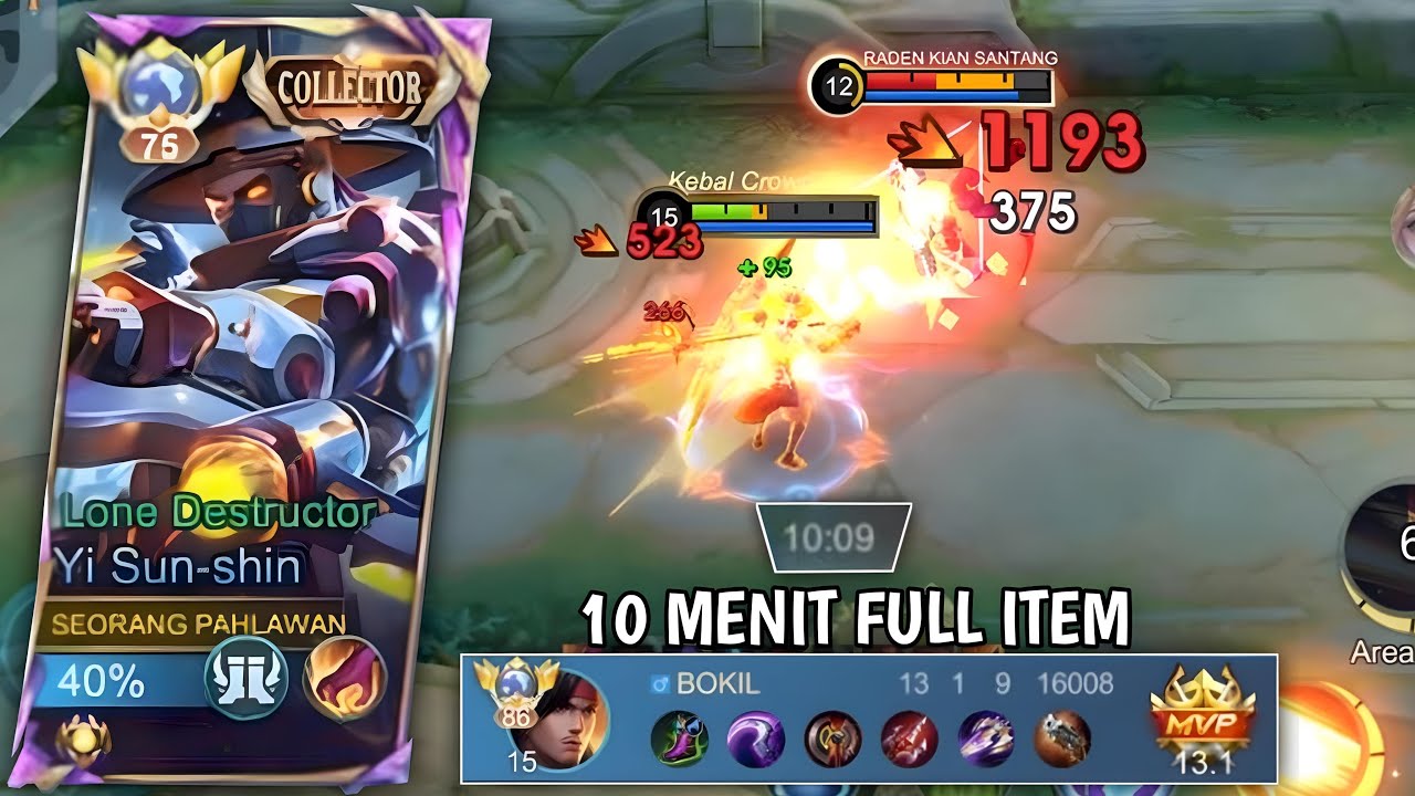 YSS AWAL SEASON 10 MENIT FULL ITEM! ROTASI TOP GLOBAL YSS FAST FARMING - Mobile Legends