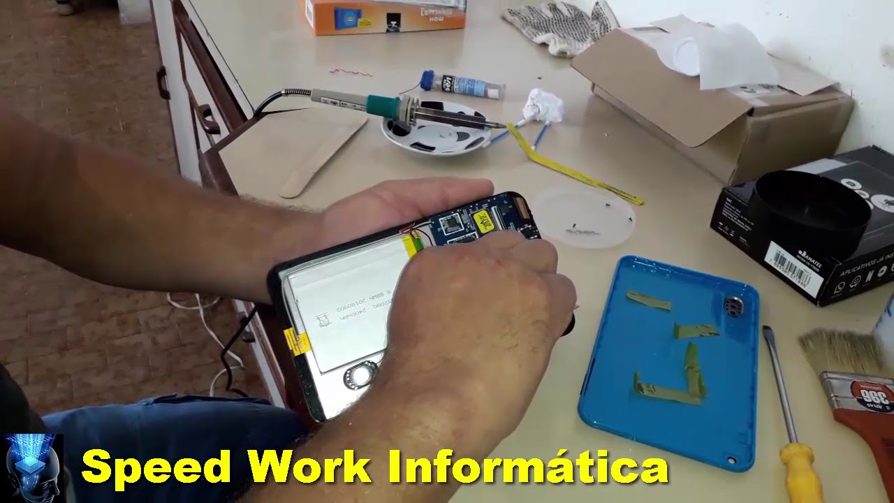 Como trocar a tela touch screen trincada do tablet How HT 705 passo a passo