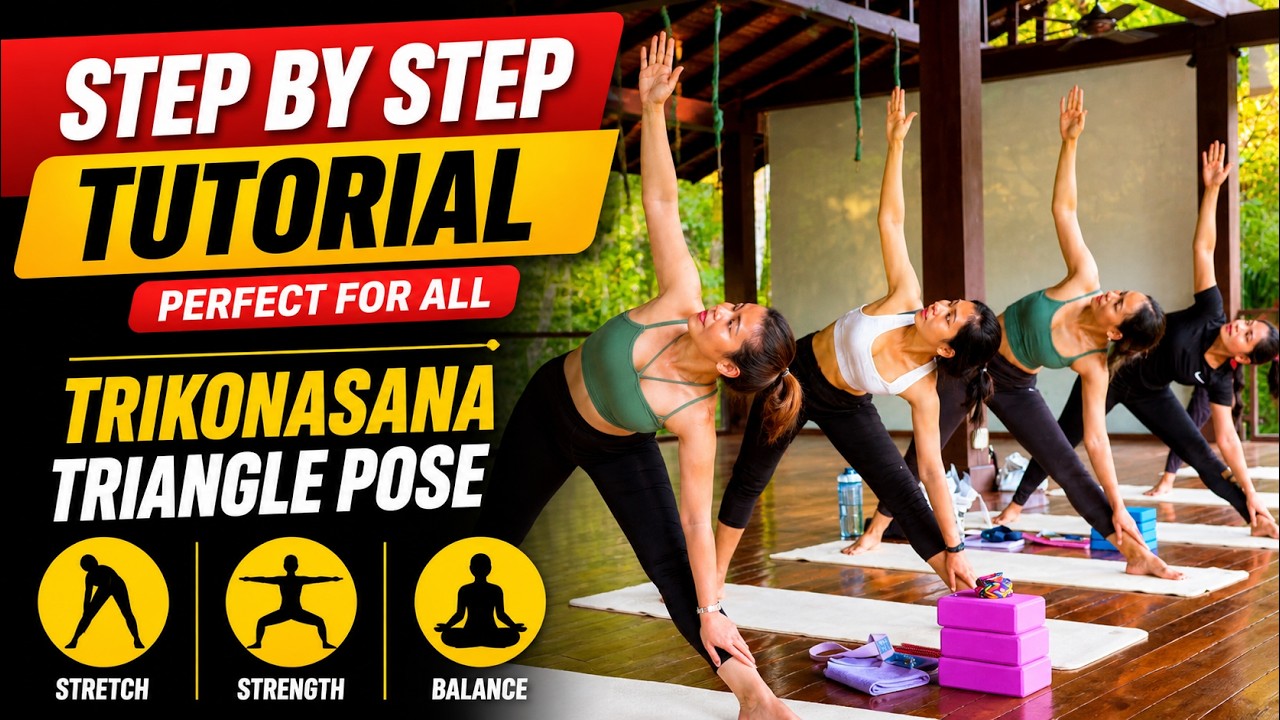 How to do Triangle Pose | Utthita Trikonasana - For all Levels