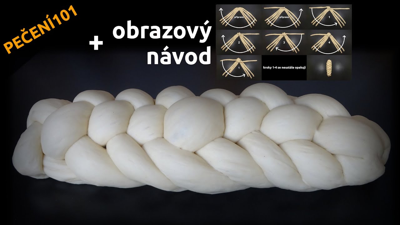 Jak uplést vánočku z 8 pramenů + obrazový návod