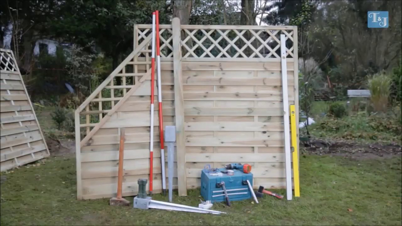 Tetzner und Jentzsch Sichtschutzzaun aus Holz Montageanleitung