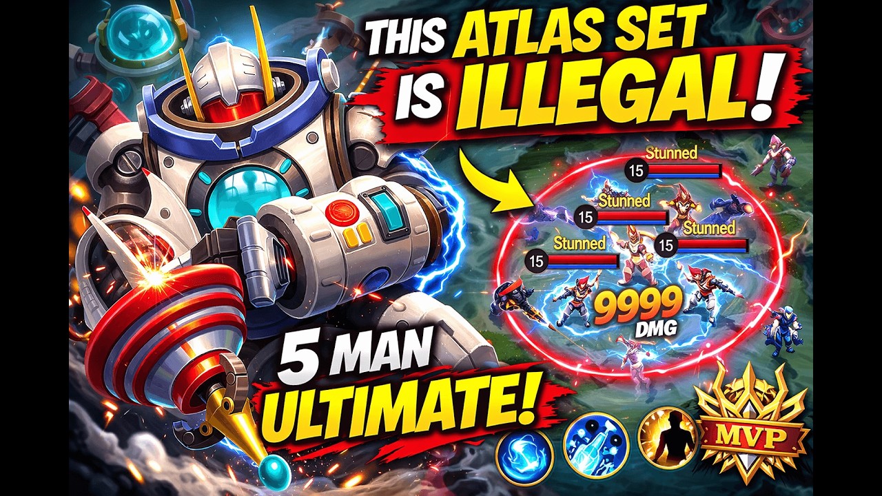 ONE SET = GAME OVER!!! ATLAS INSANE COMBO | MLBB