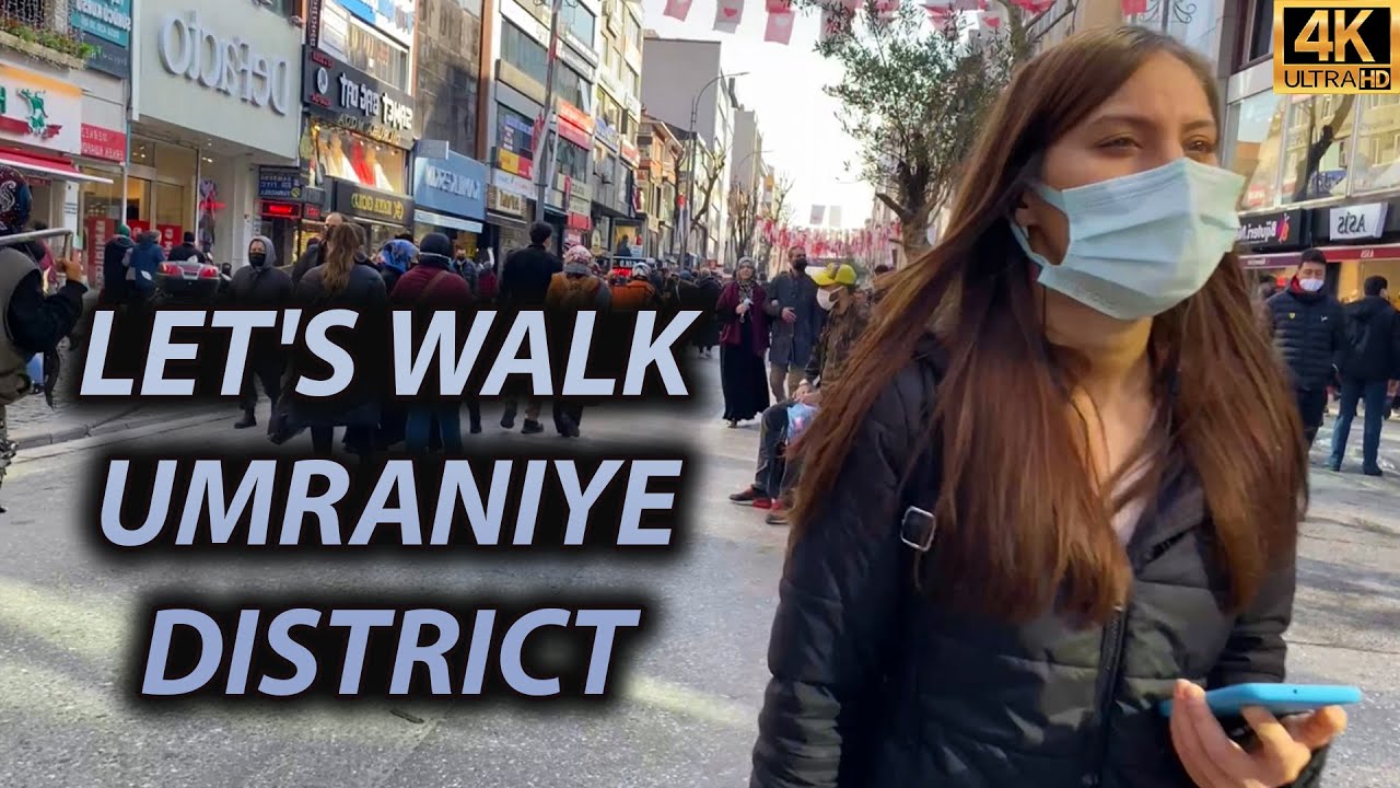 Istanbul Walking Tour- Umraniye is The Most Populous District- 4k UHD 60FPS