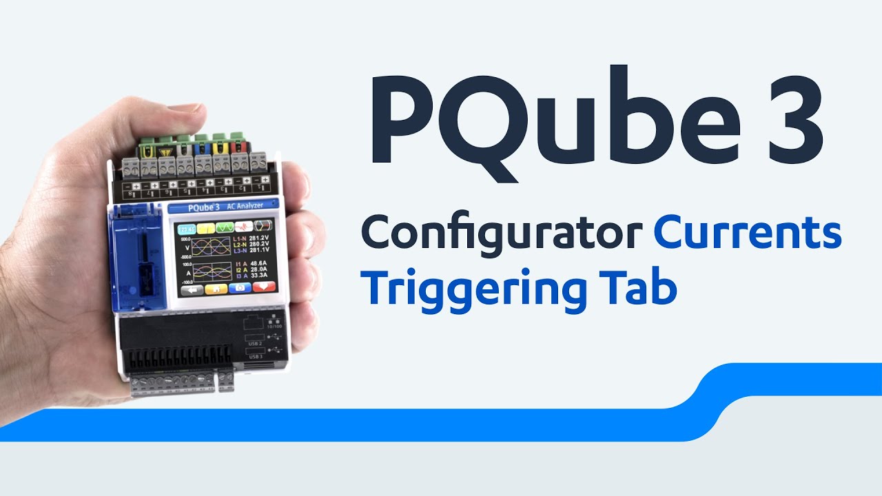 Powerside PQube 3 Power Analyzer Configurator Currents Triggering Tab