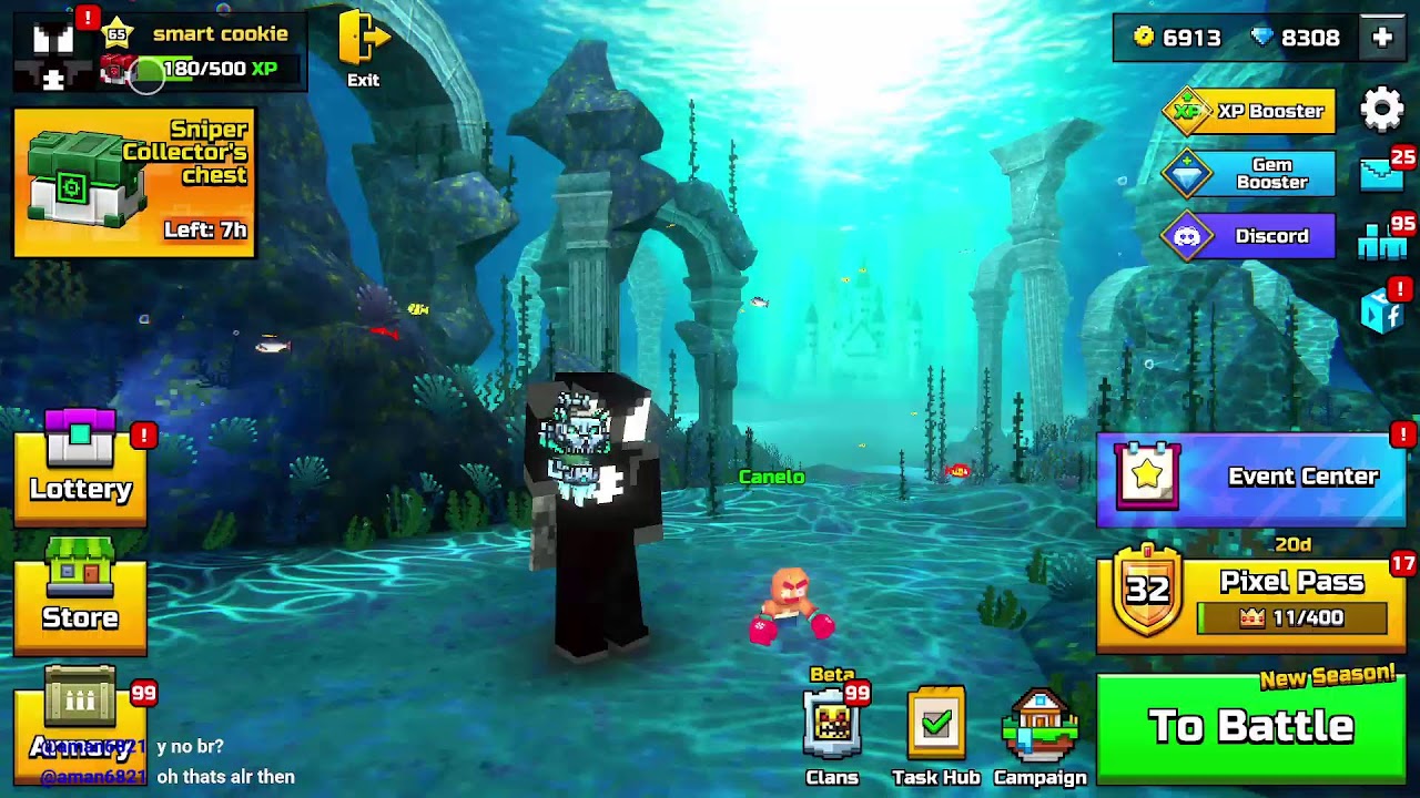 i love love love love love this game  - pixel gun 3d