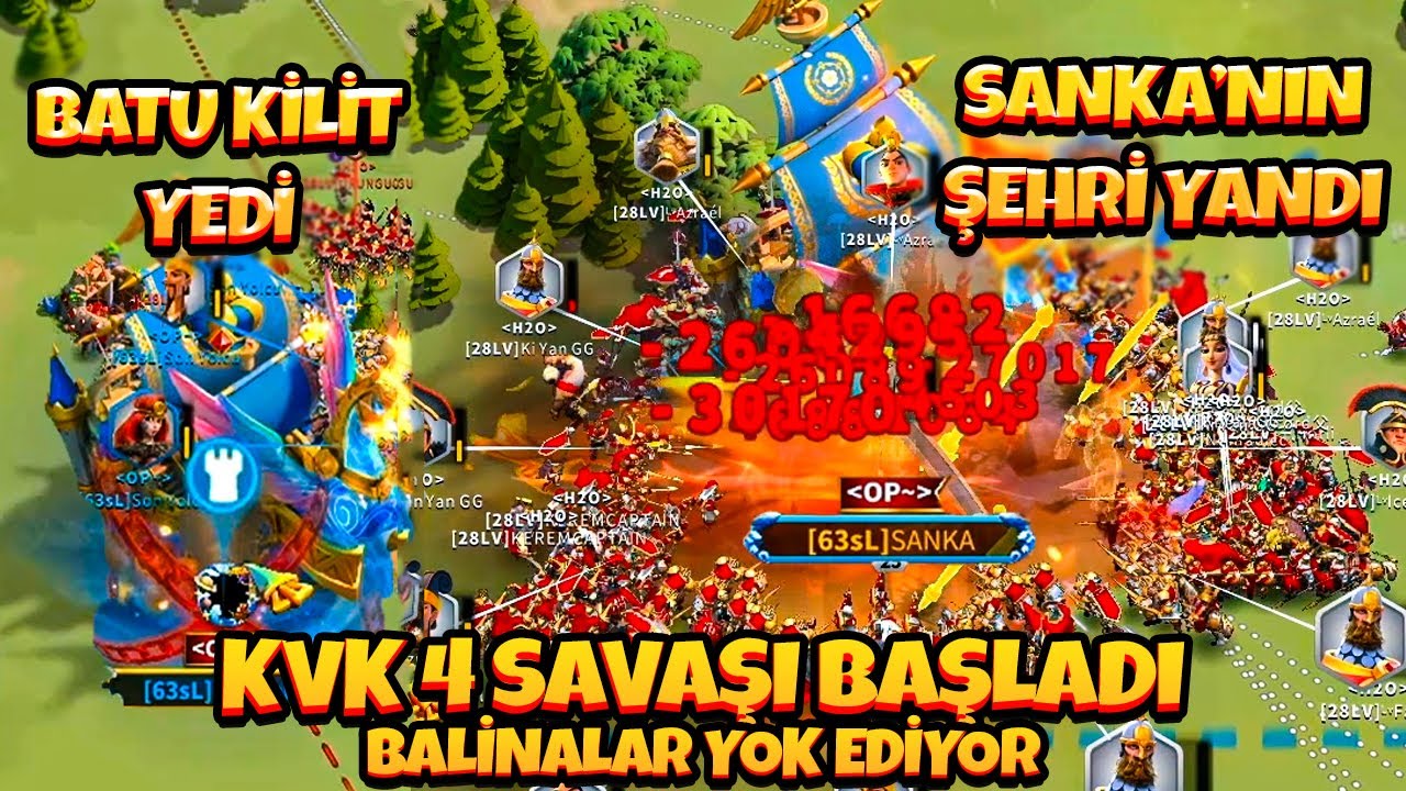 BALİNA HESAP İLE İLK SAVAŞIM İNTİKAM ALINDI - Rise of Kingdoms