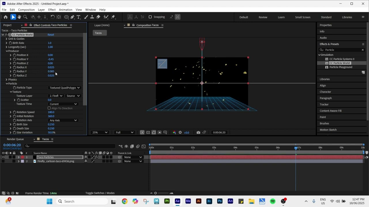Using an Image in CC Particle World Tutorial - After Effects