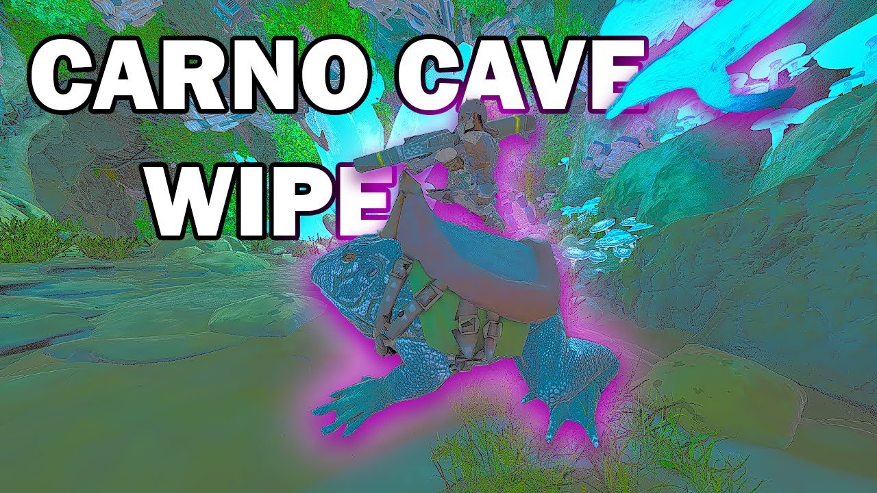 We Online Wiped A Carno Cave With Tamed Frogs and Prim Saddles