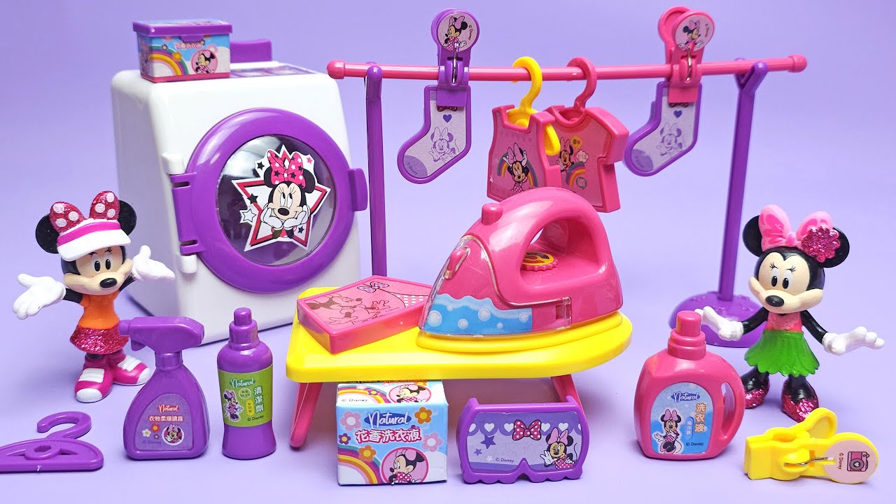 Disney Minnie Mouse Laundry Playset [B.020] - Satisfying with Unboxing Toys Compilation ASMR
