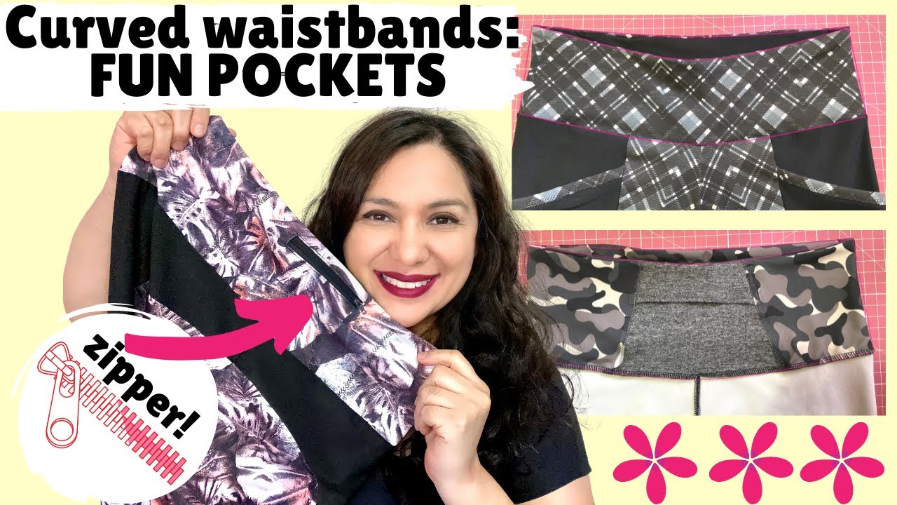 CARRY A PHONE in a CURVED WAISTBAND. FUN Zipper pocket & more. Ft Cavallo leggings (GreenStyle)