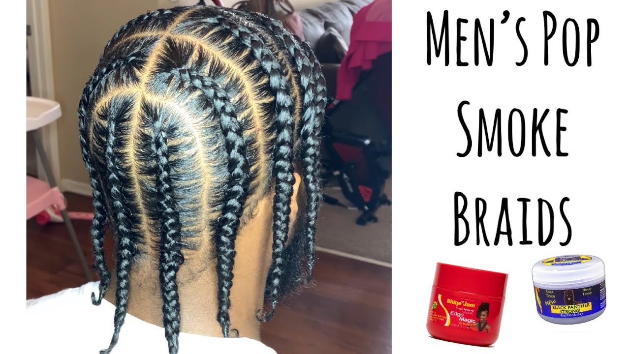 How to: Pop Smoke Inspired Braids Straight parts #popsmokebraids #stitchbraids