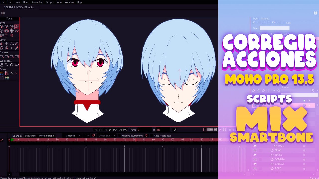 MOHO PRO 13.5.5 CORREGIR ACCIONES | MIX SMARTBONES | Script