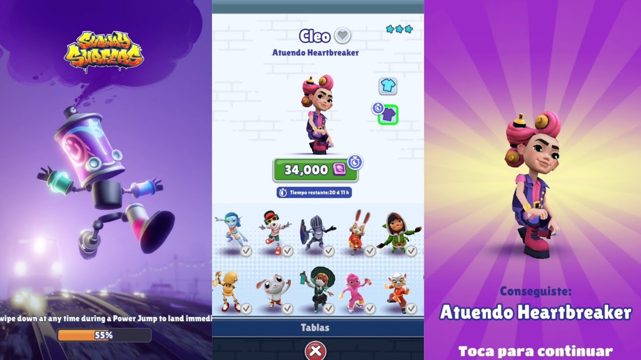 UNLOCKING CLEO'S NEW HEARTBREAKER OUTFIT - SUBWAY SURFERS CHICAGO 2023