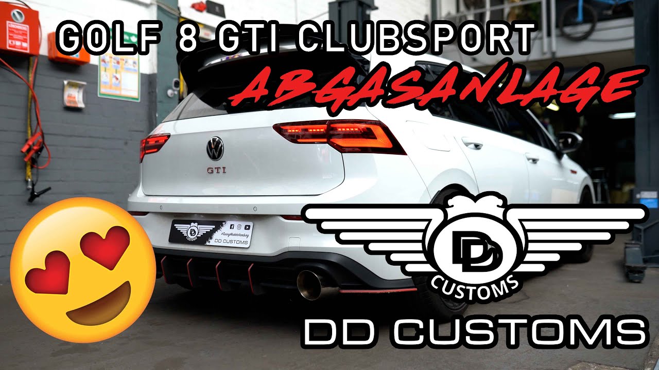 STRAIGHTPIPE ABER LEGAL?? DD Customs - Golf 8 GTI Clubsport DD EXHAUST Abgasanlage mit TÜV