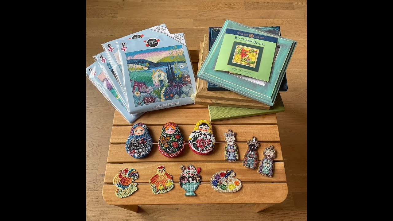 102.  Процессы ,вышитые работы и конечно покупки )))