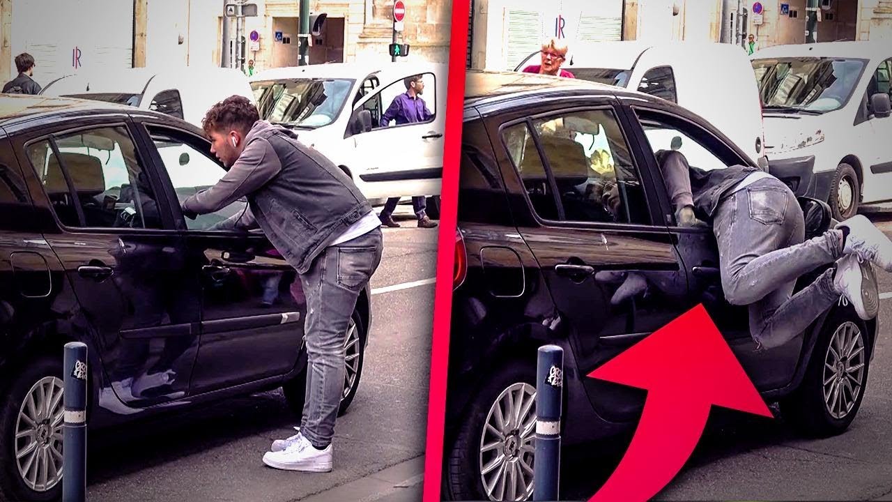 SAUTER DANS LA VOITURE D'UN INCONNU !