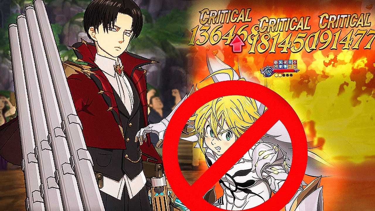 LEVI ACKERMAN HARD COUNTERS DEMON KING MELIODAS!! DEMON TEAM RAGE QUIT INSTANTLY! [7DS: Grand Cross]