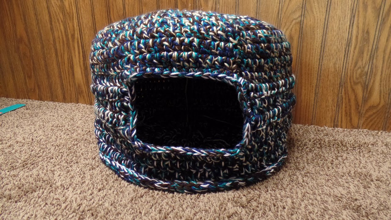 How to Crochet a Cat Bed House Bag O Day Crochet Tutorial 