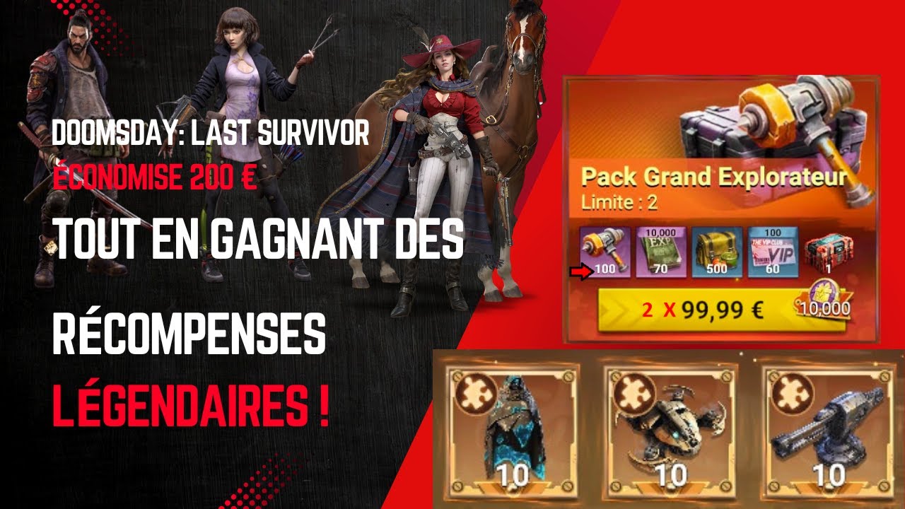 Doomsday Last Survivors |  Économise 200 € tout en Gagnant des Récompenses Légendaires !