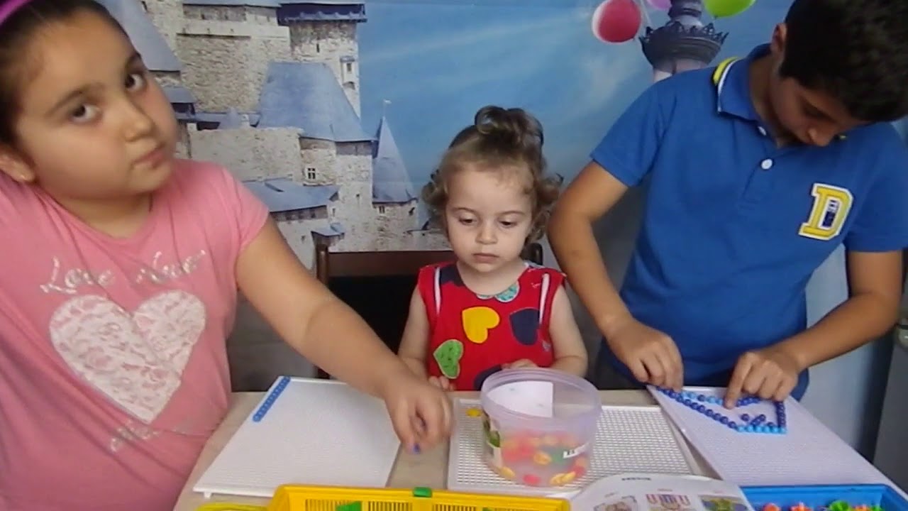 მოზაიკისგან ვაკეთებთ სხვადასხვა ფიგურებს, ნინოსთან ერთად.