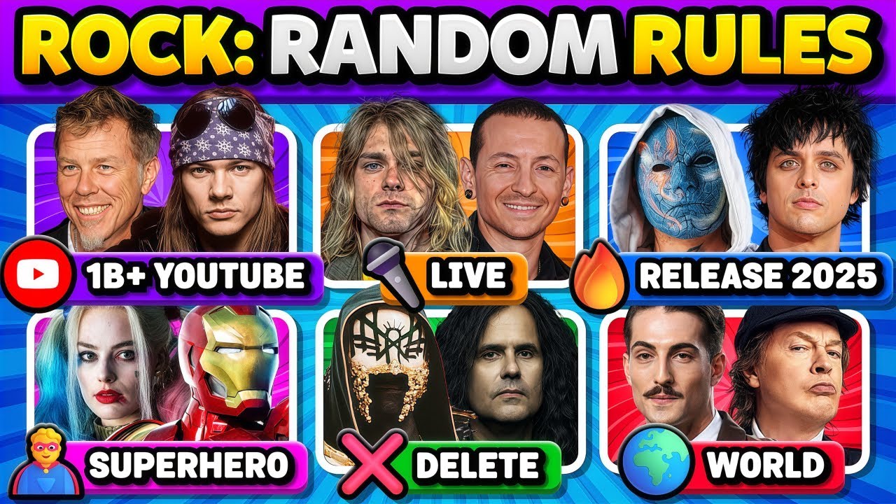 RANDOM RULES: Save 1 Rock Song 🎸🔥ROCK EDITION QUIZ | Music Challenge