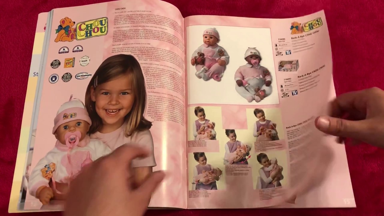 Vintage 2002 Zapf Creation Catalog Look Thru! Baby Born, Chou Chou, Baby Annabell Dolls