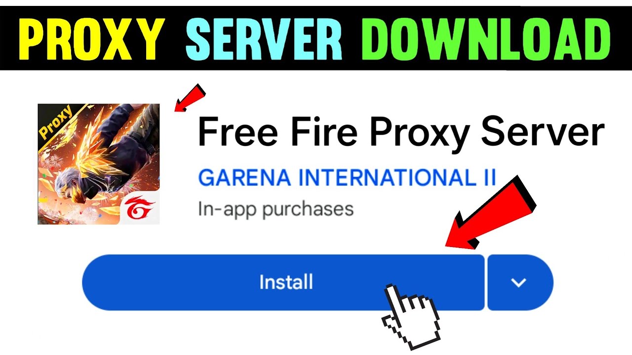 HOW TO DOWNLOAD PROXY SERVER IN FREE FIRE, HOW TO USE PROXY SERVER IN FREE FIRE, VIP PROXY SERVER