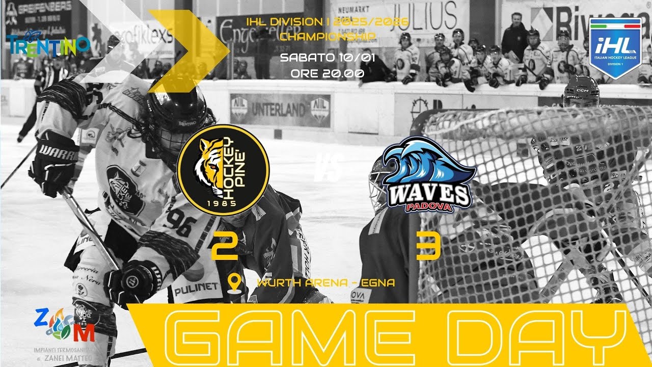 25 26 IHL 1 DIV HC PINE'   PLEBISCITO PADOVA WAVES IHL 1 DIV