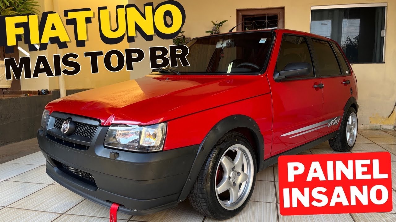 FIAT UNO MODIFICADO / RETROVISOR ELÉTRICO / PAINEL DO GRAZIE