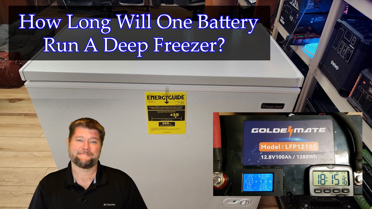How Long Will One Battery Run A Deep Freezer GOLDENMATE 100AH Battery