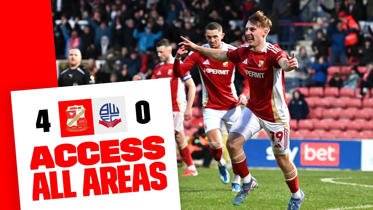 Swindon cruise into the third round of the Emirates FA Cup with victory against Bolton Wanderers 😮‍💨