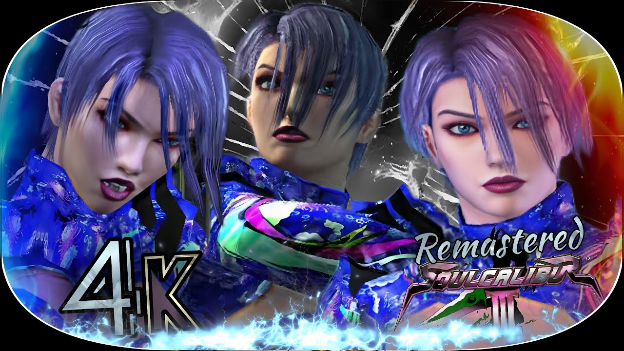 Ivy ( Anna Tekken 5 DR design ) Soul Calibur 3 Remastered UHD 4K 60 FPS 